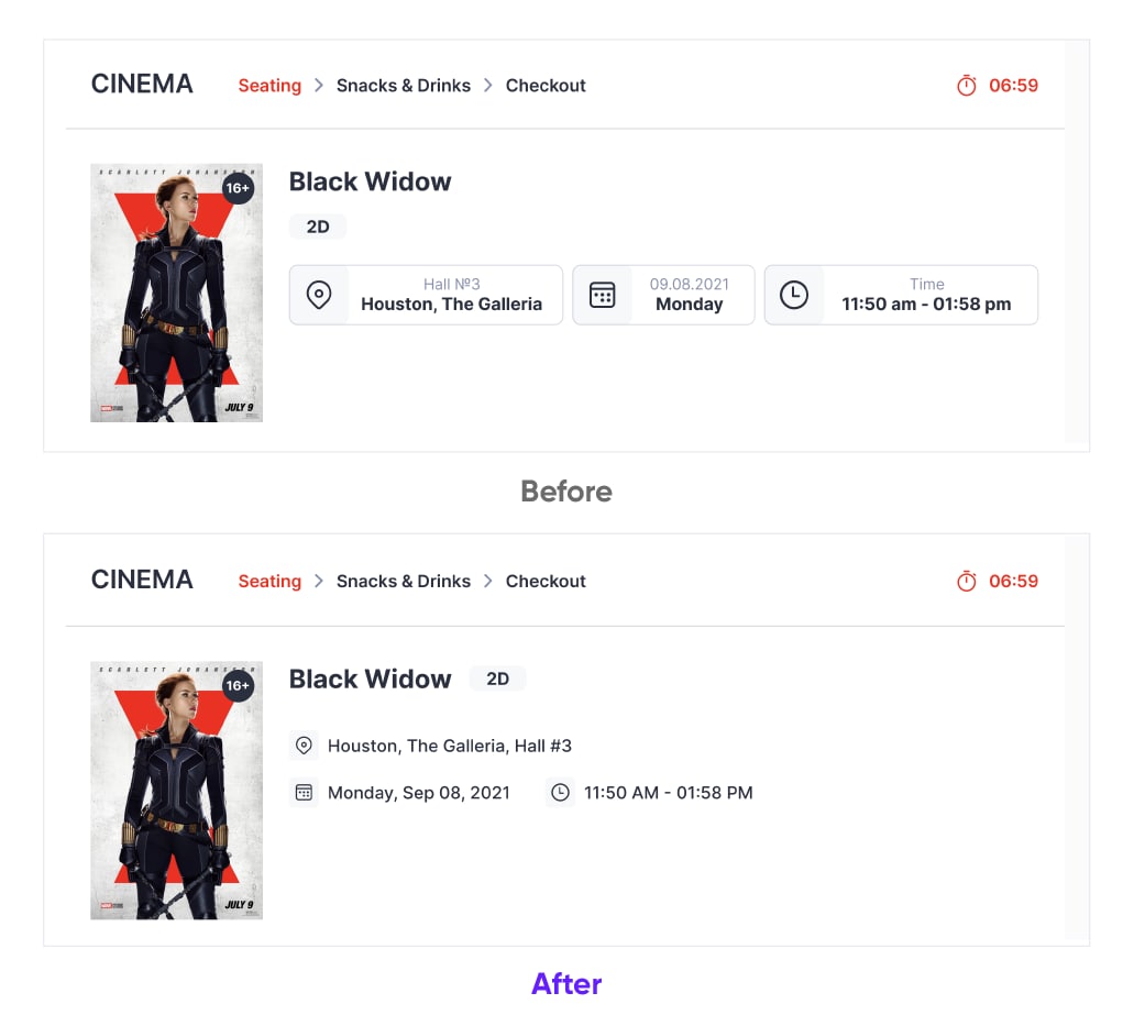 Fixing Bad UX | Cinema Tickets Purchase Service, UX Upgrade Cieden