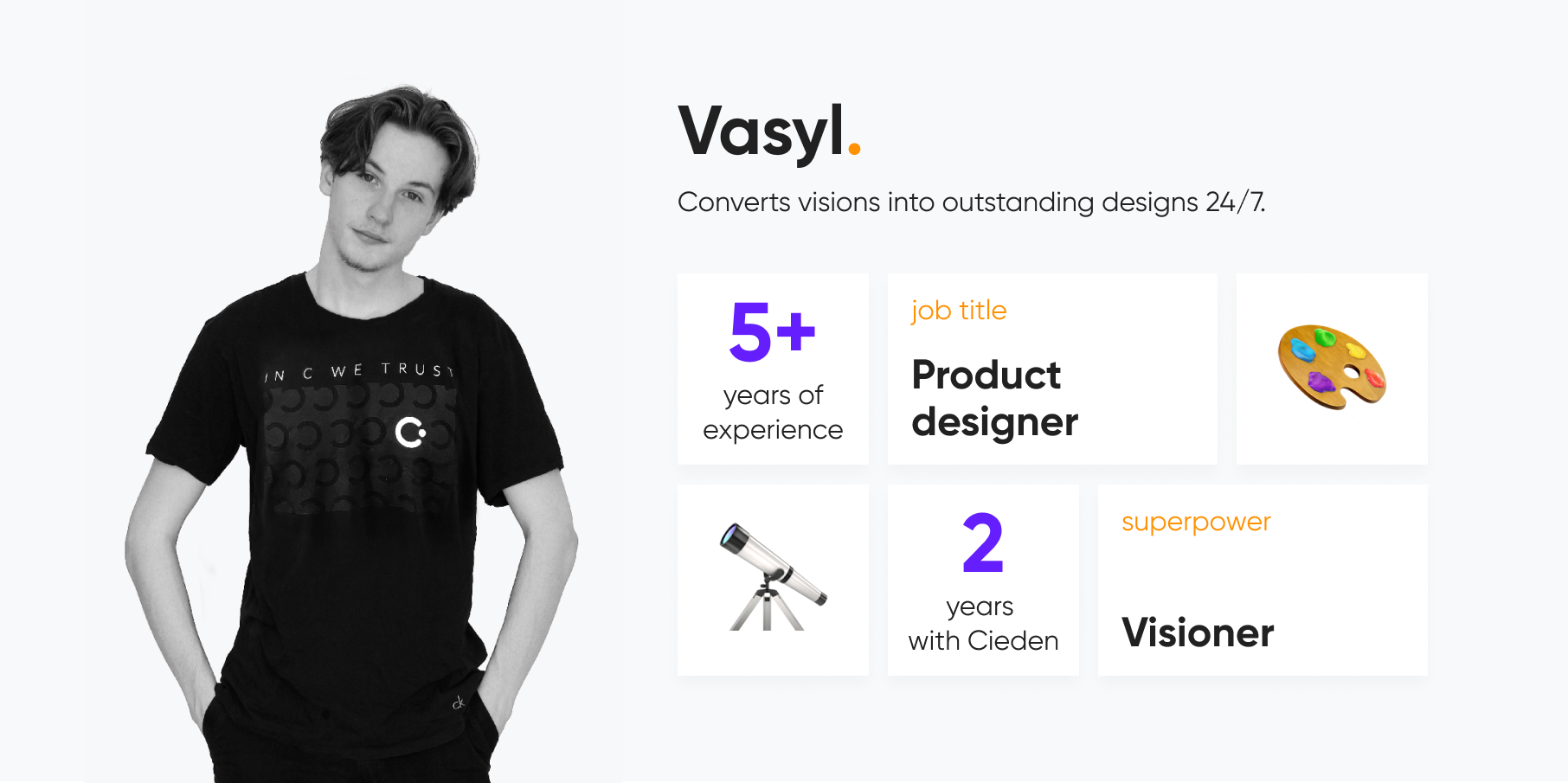 Product dedicated designer from Cieden