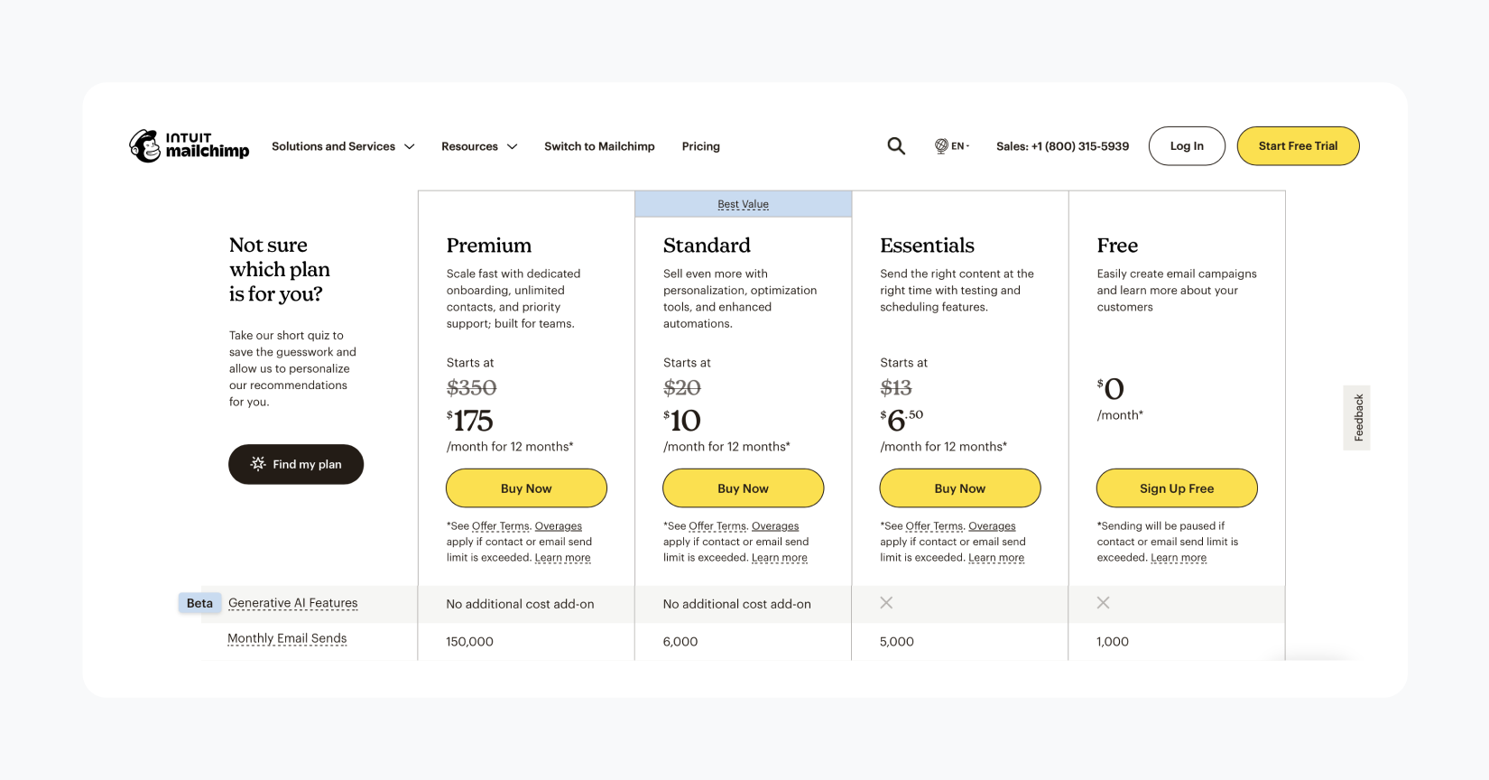 Mailchimp offers a free trial, however, there are paid plans with extras.