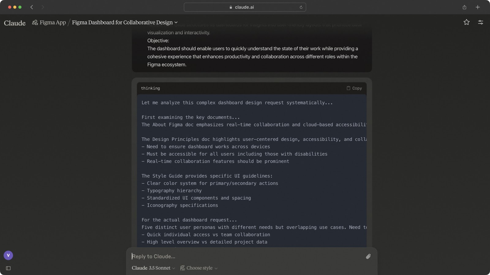Claude AI design assistant