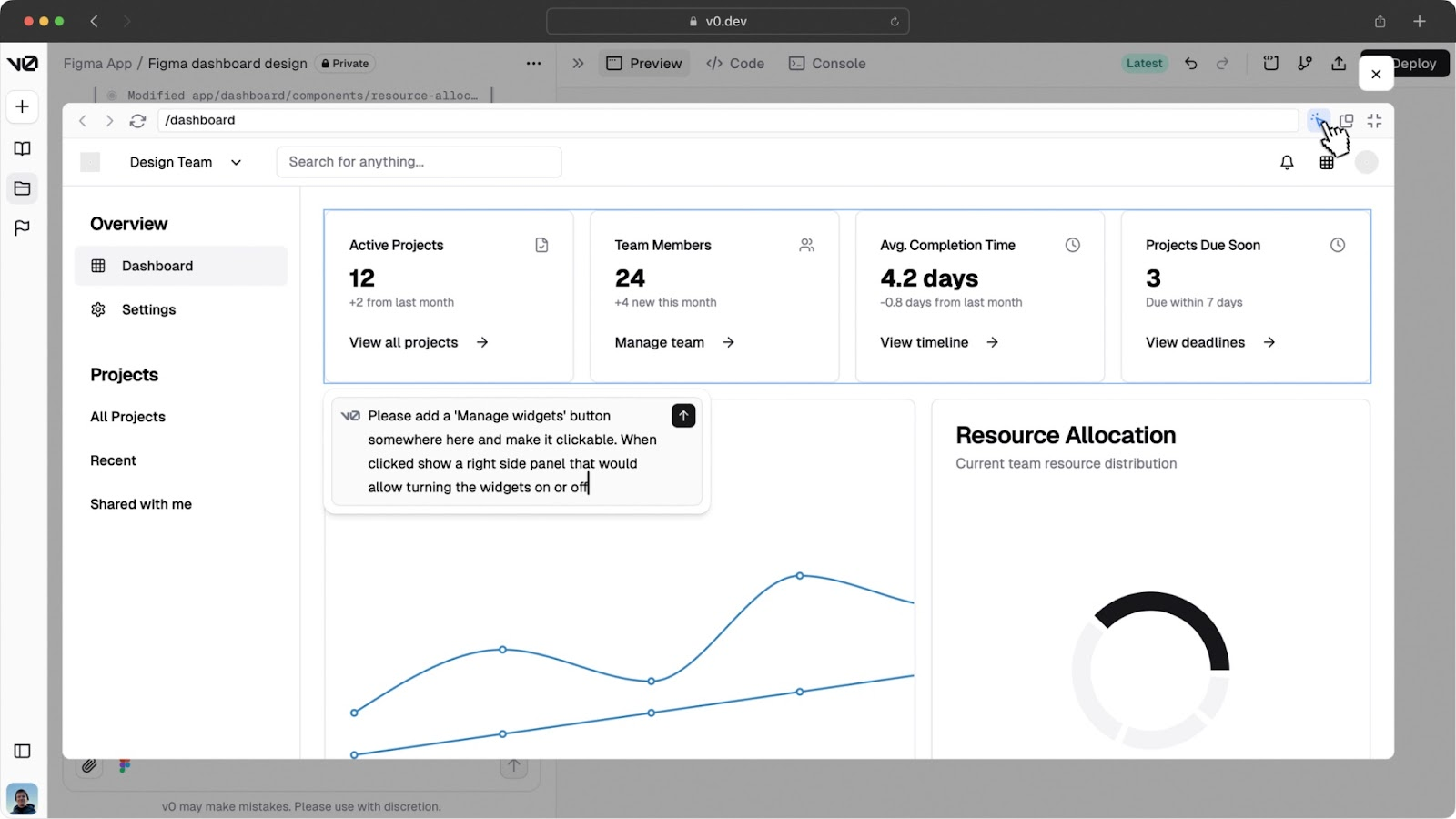 v0 AI design assistant