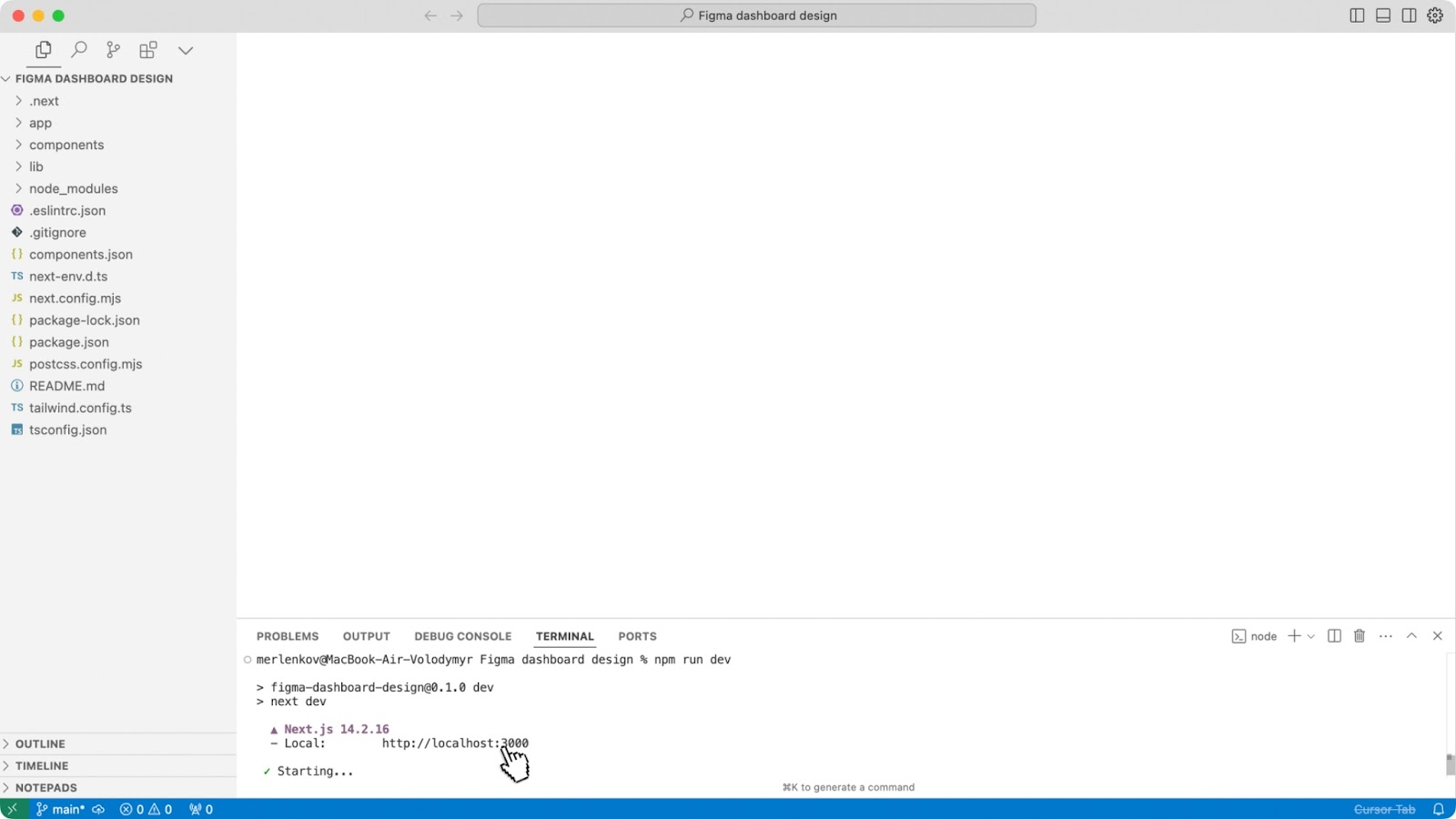 Cursor AI design assistant