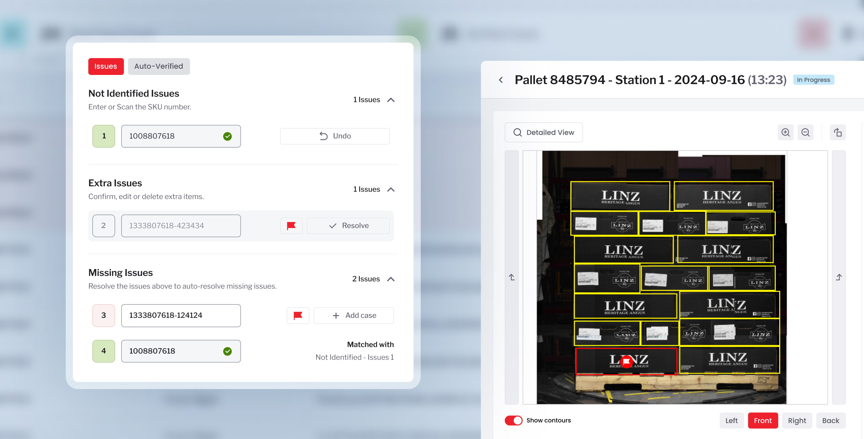 Inventory management UI that speeds up discrepancy verification and resolution Cieden