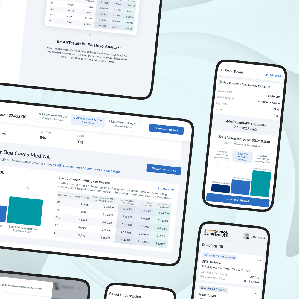 Revamped UX design for a sustainable property investment project