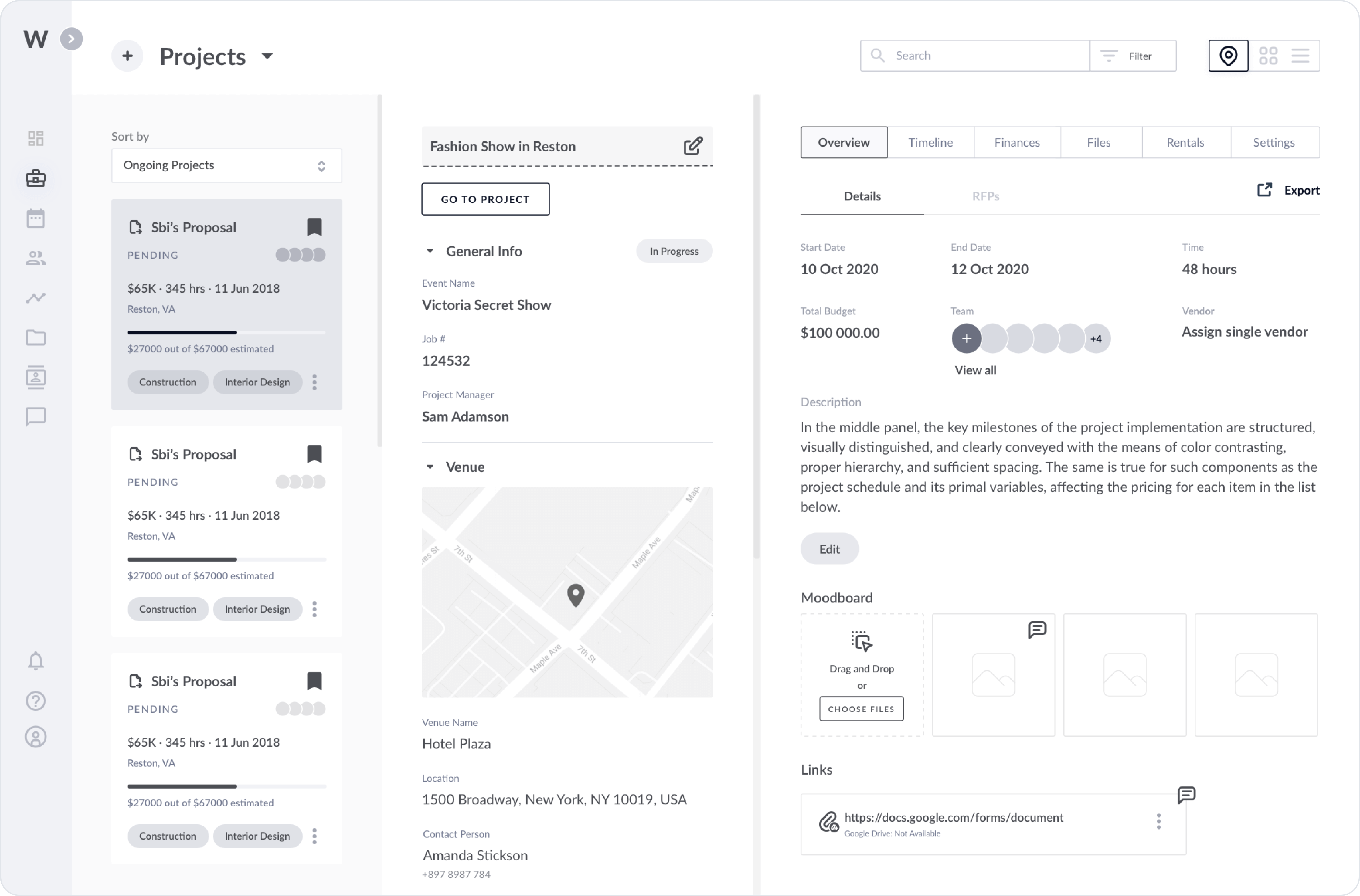 UX/UI Design for Construction Platform