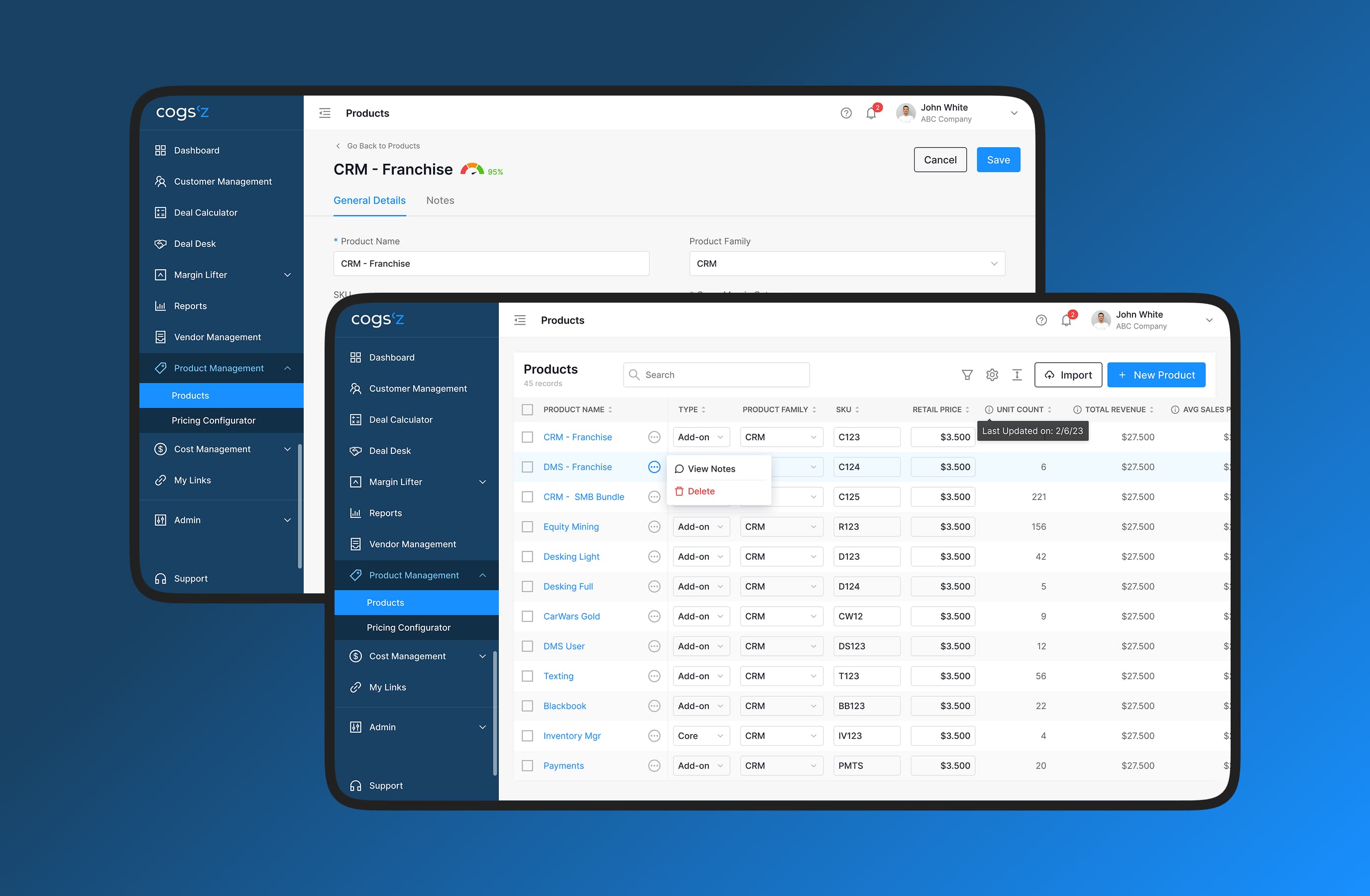 Cogsʼz: transforming complex Excel workflows into a profit-first SaaS platform. Cieden