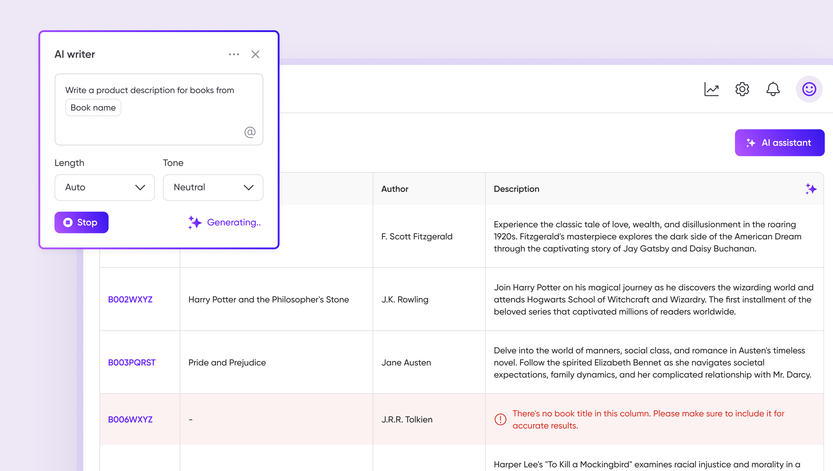 AI data management tool: transforming bookstore operations Cieden