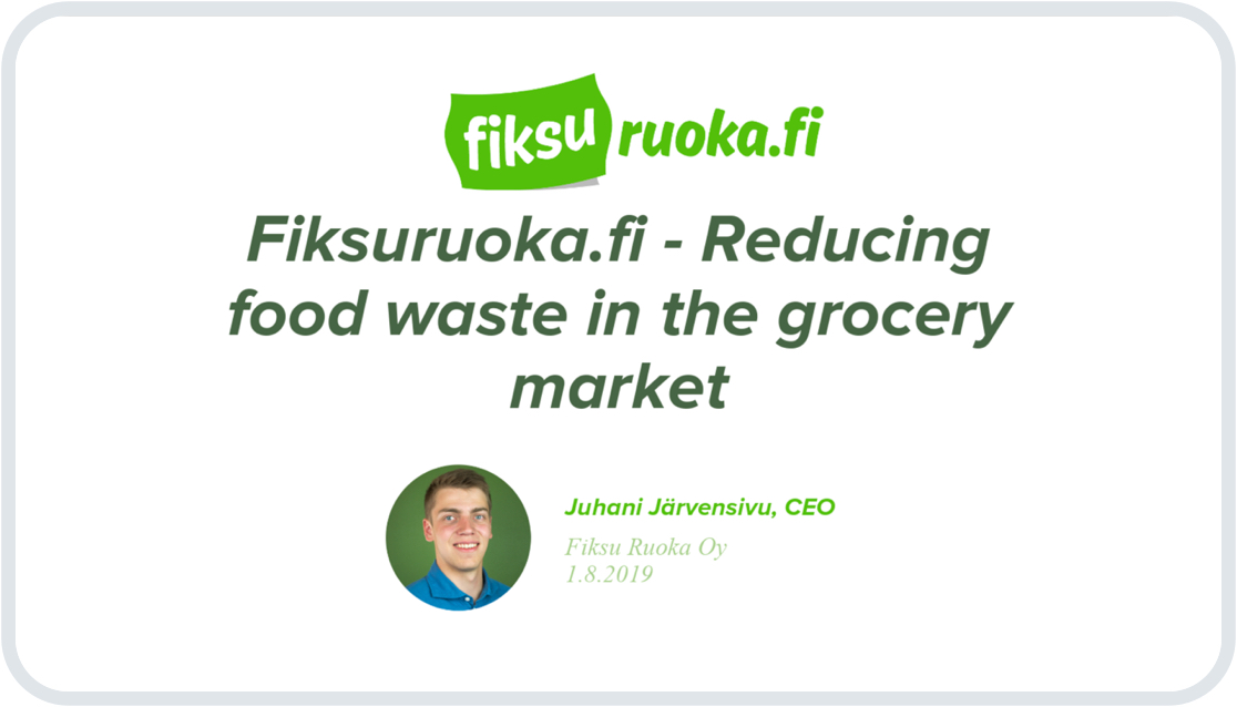 Fiksuruoka - Sustainable Food Consumption Platform - Cieden