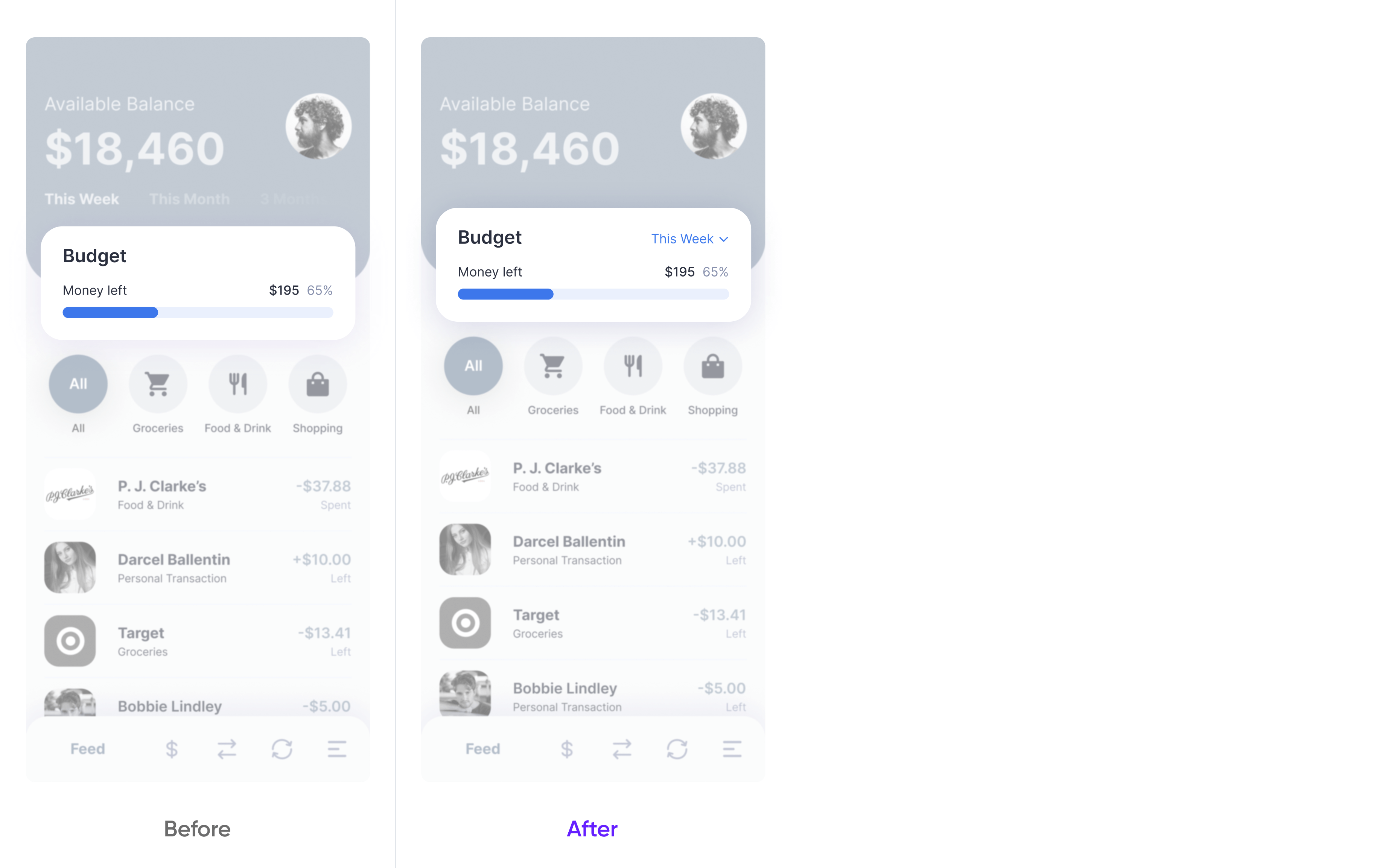 Wrong location of the timeframe filter