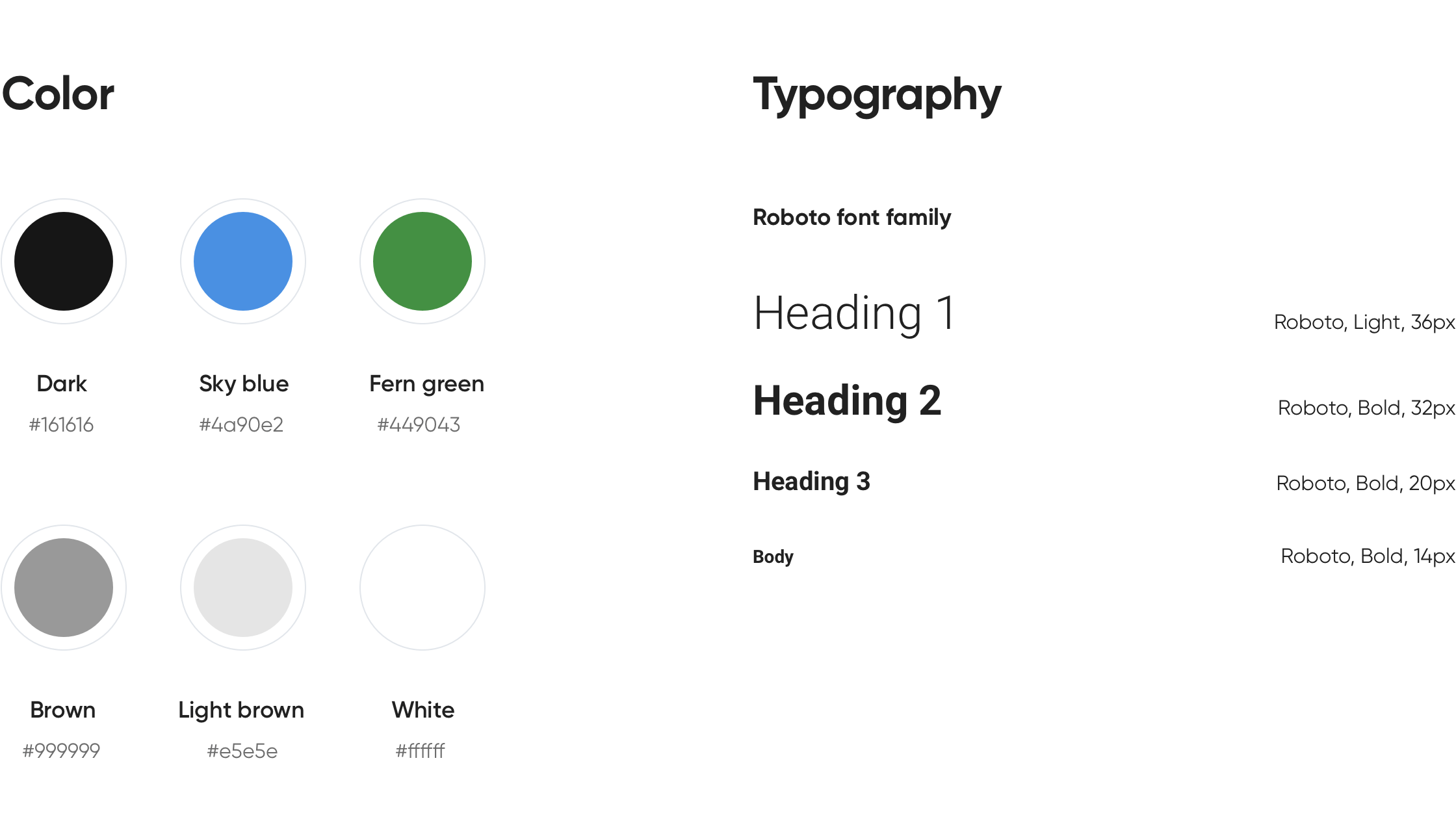 UX/UI Design for real estate tech startup: Color and Typography