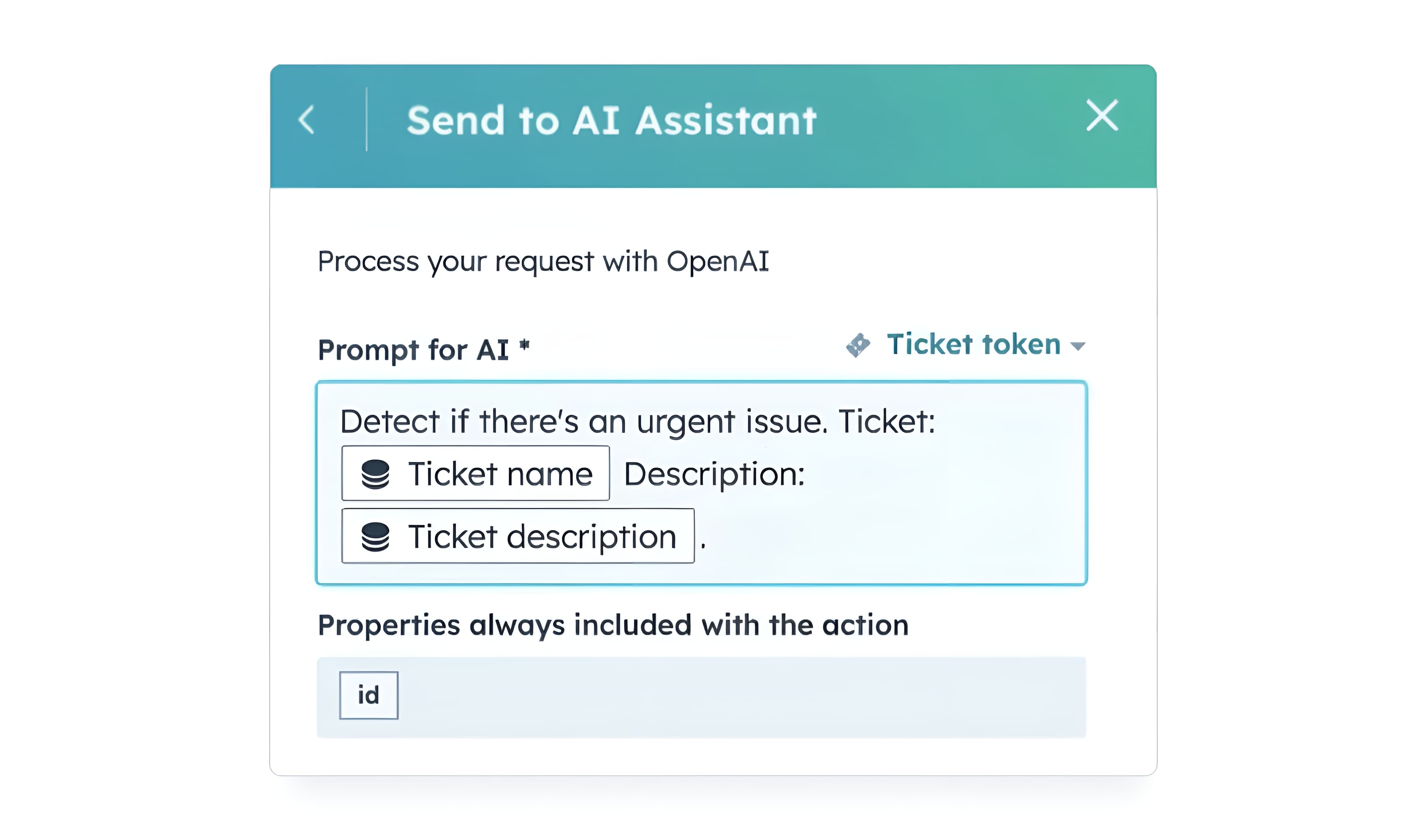 Example of how HubSpot flags messages with detected urgency with OpenAI.