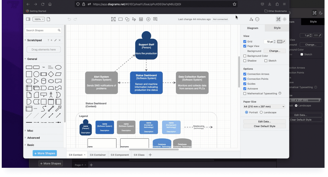 Example of Draw.io diagrams with integrated GPTs.