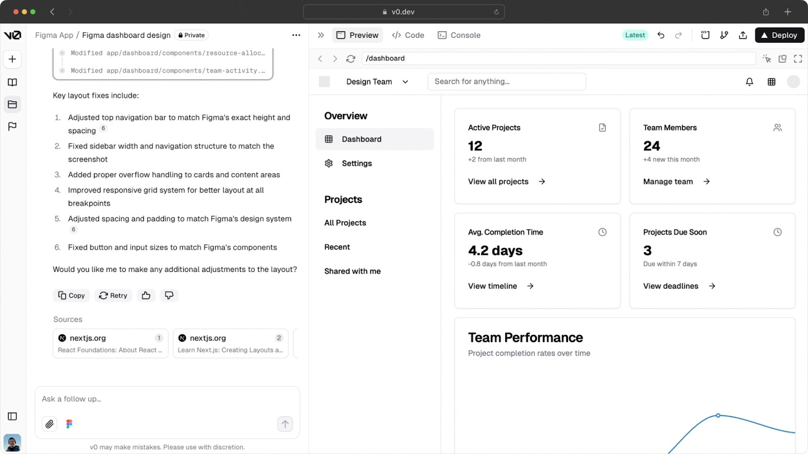 v0 AI design assistant