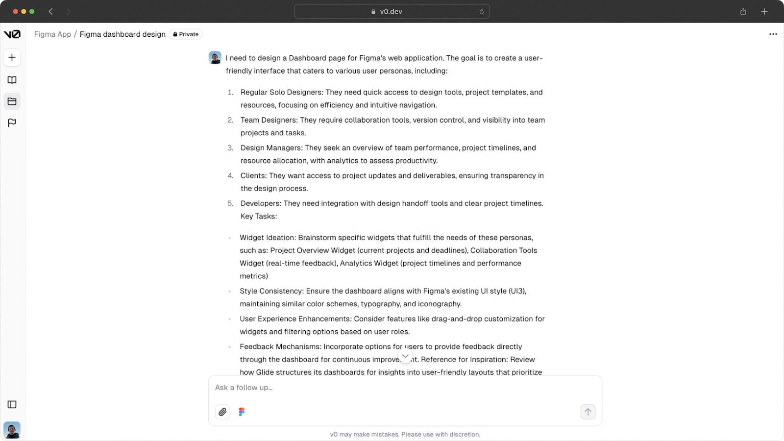 v0 AI design assistant