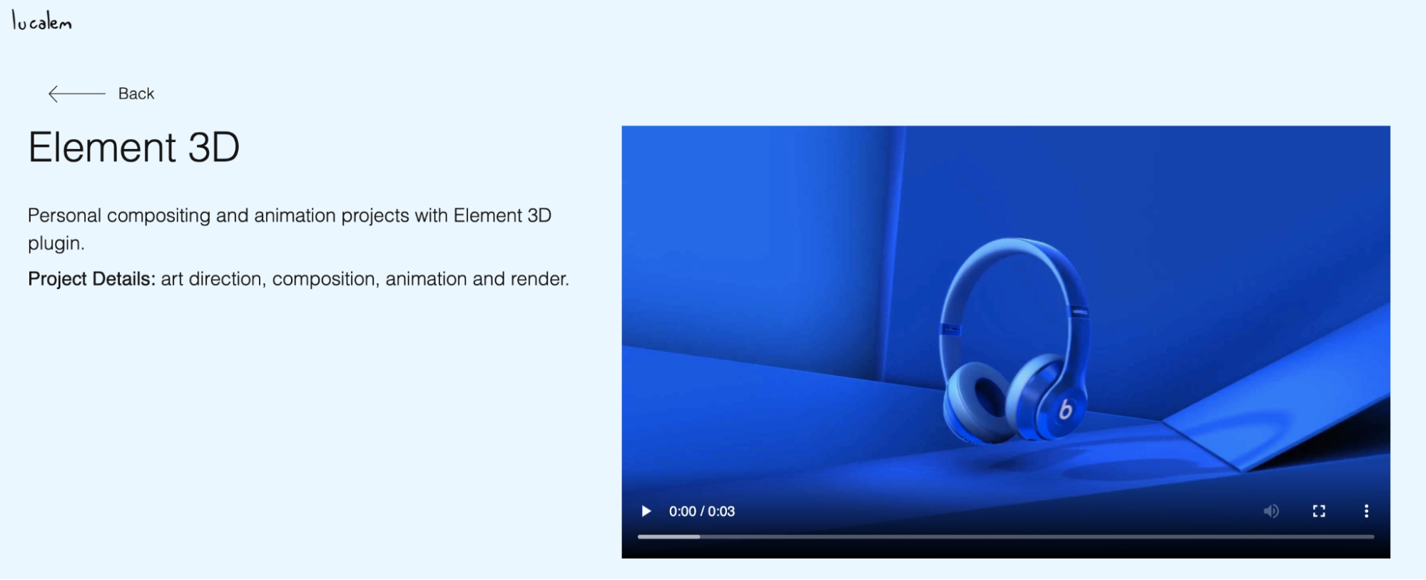 design portfolio example