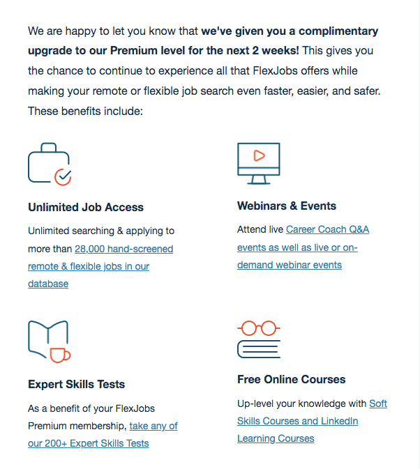 Offering gifts like educational content as one of the churn management strategies.