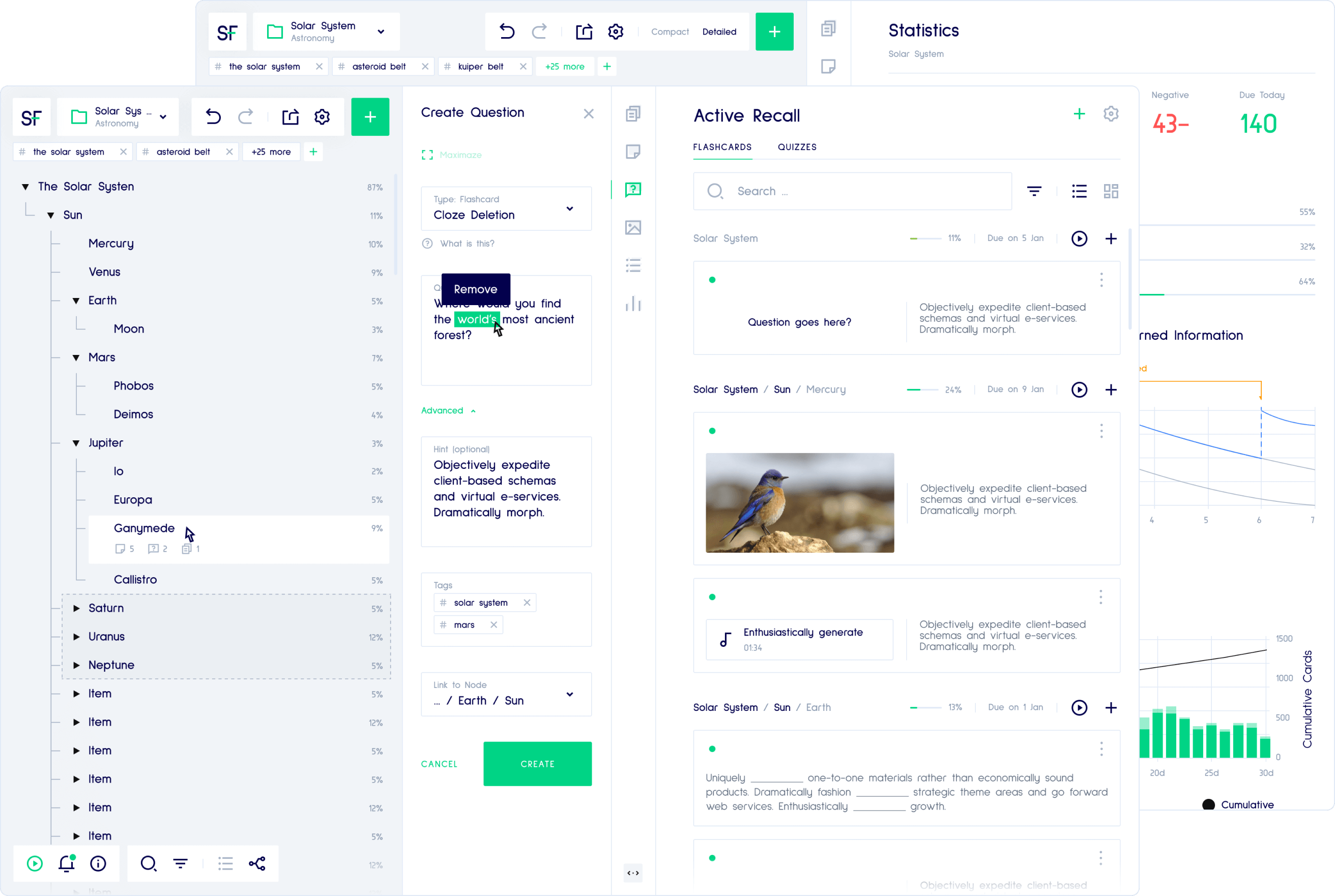 UX/UI Design for educational app: Final Result
