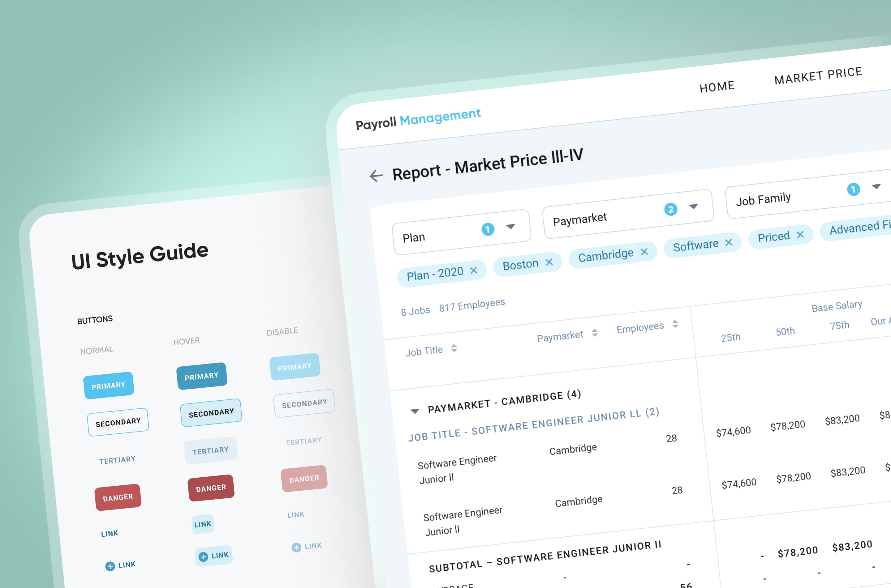 Payroll management system design for data-rich clarity Cieden