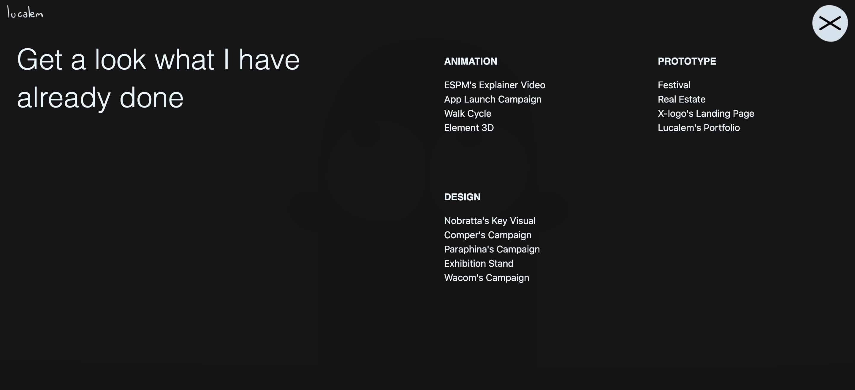 design portfolio example