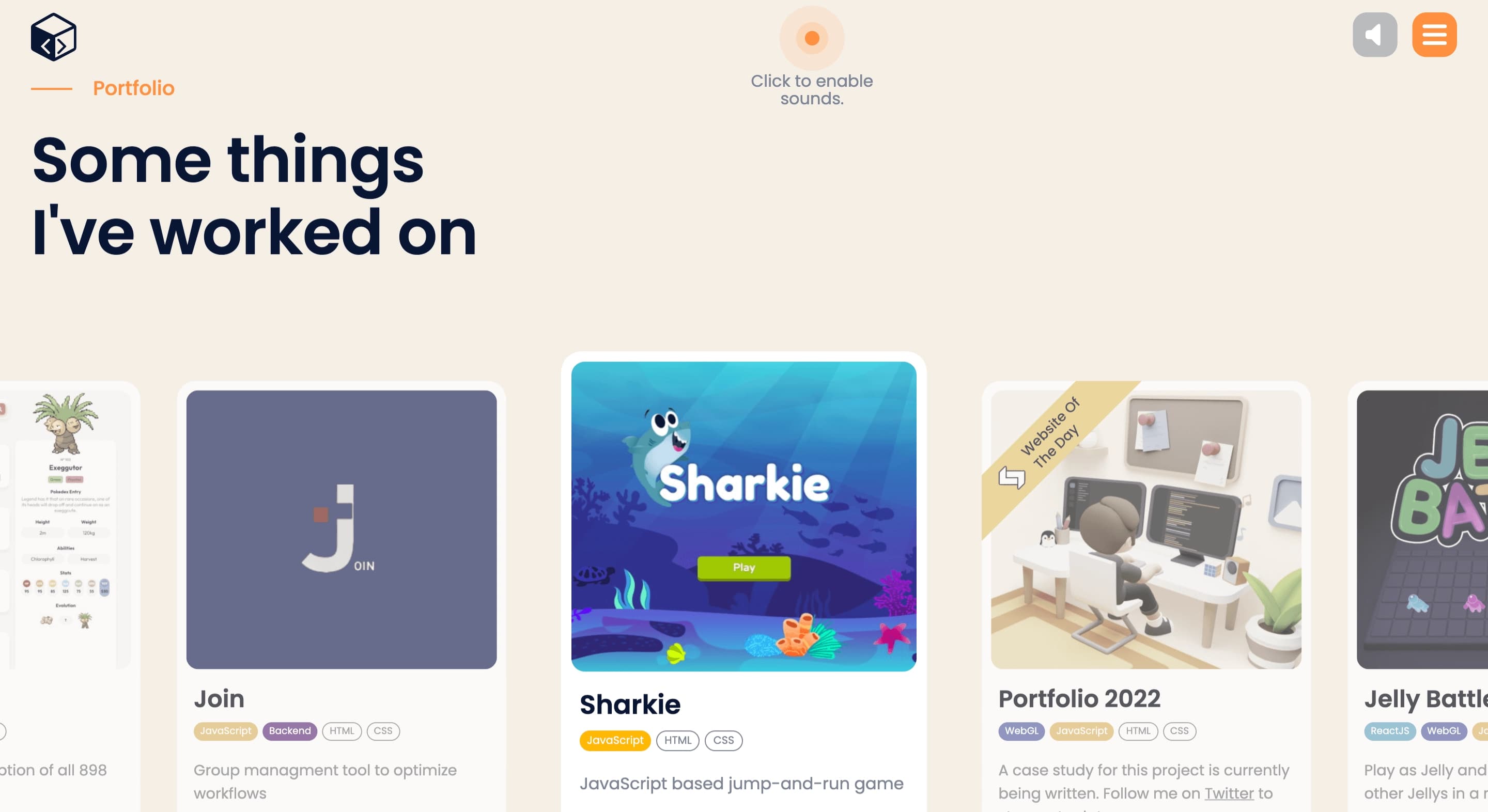 Example of UI/UX portfolio
