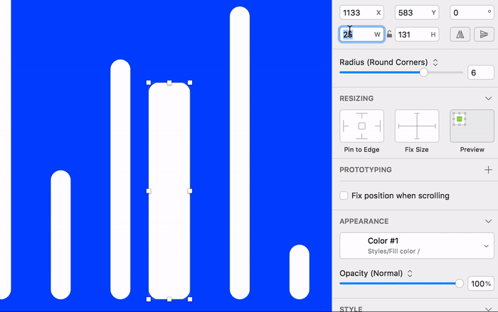 Resize with constraints