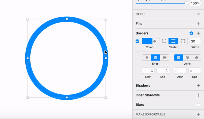 Donut charts and progress indicators in Sketch