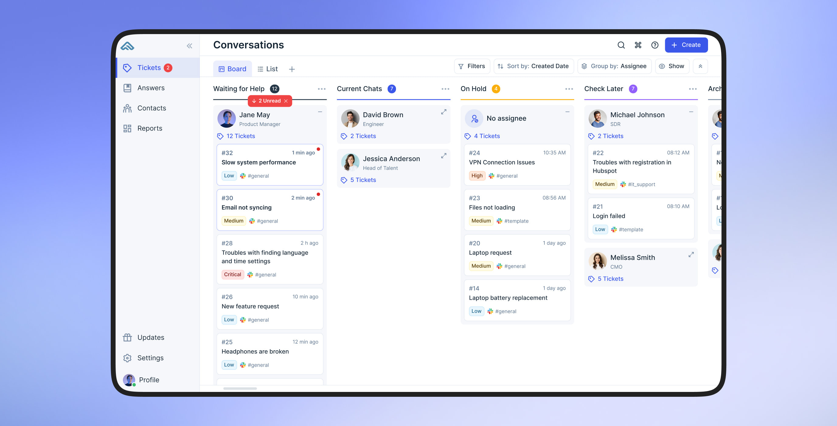 Redesigning a support ticket UI & UX for scalable efficiency in Slack Cieden
