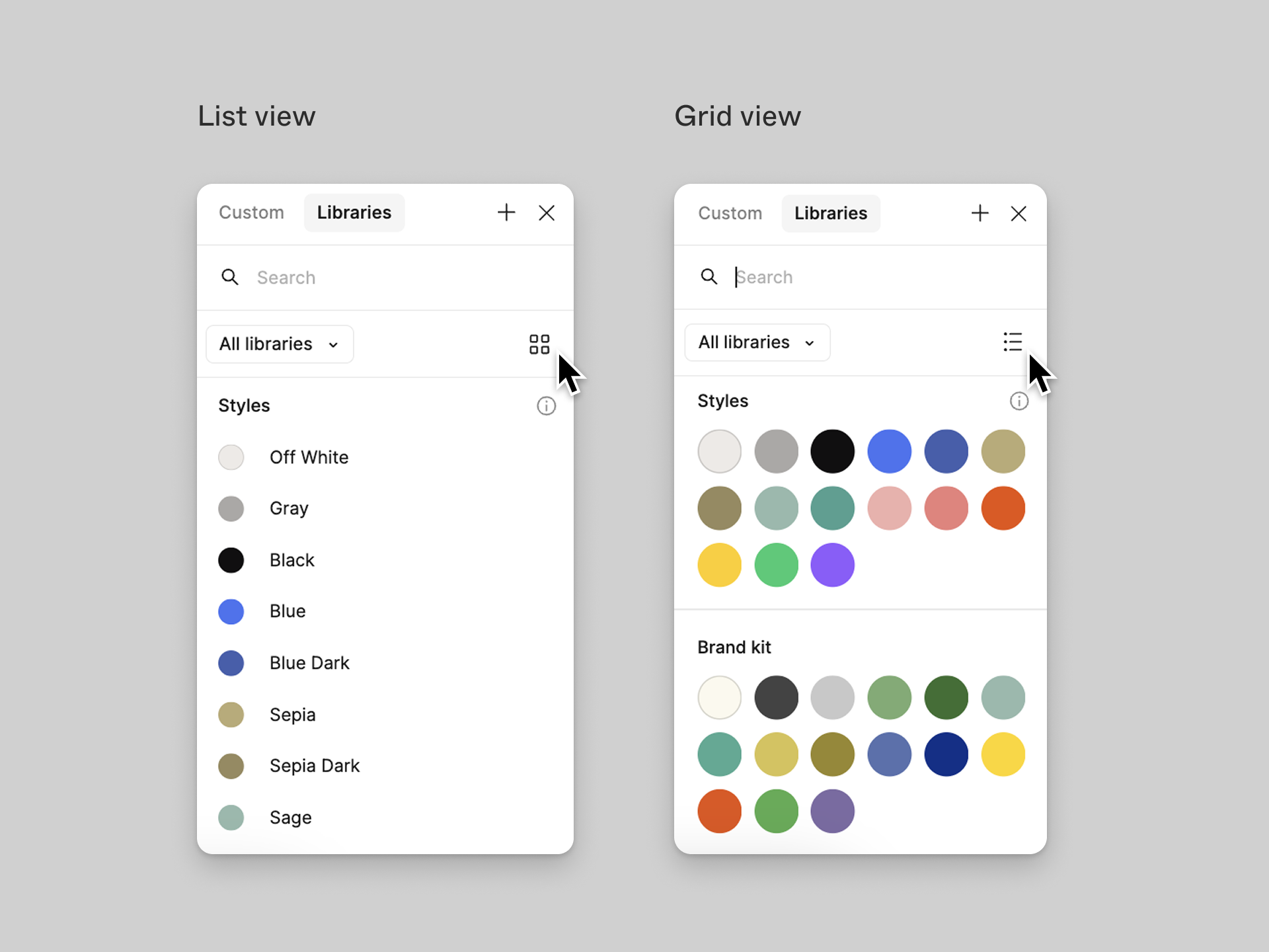 Applying a style to an object
