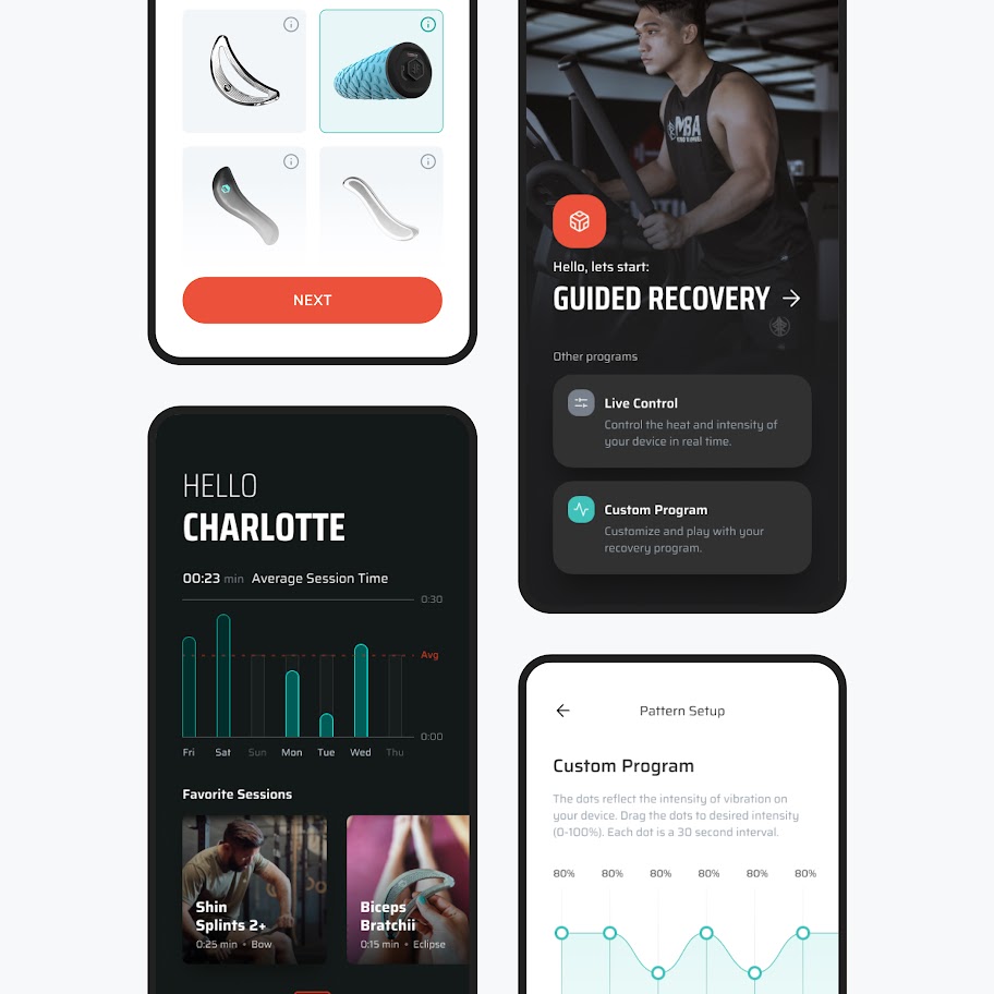 Fast-track design for massage app