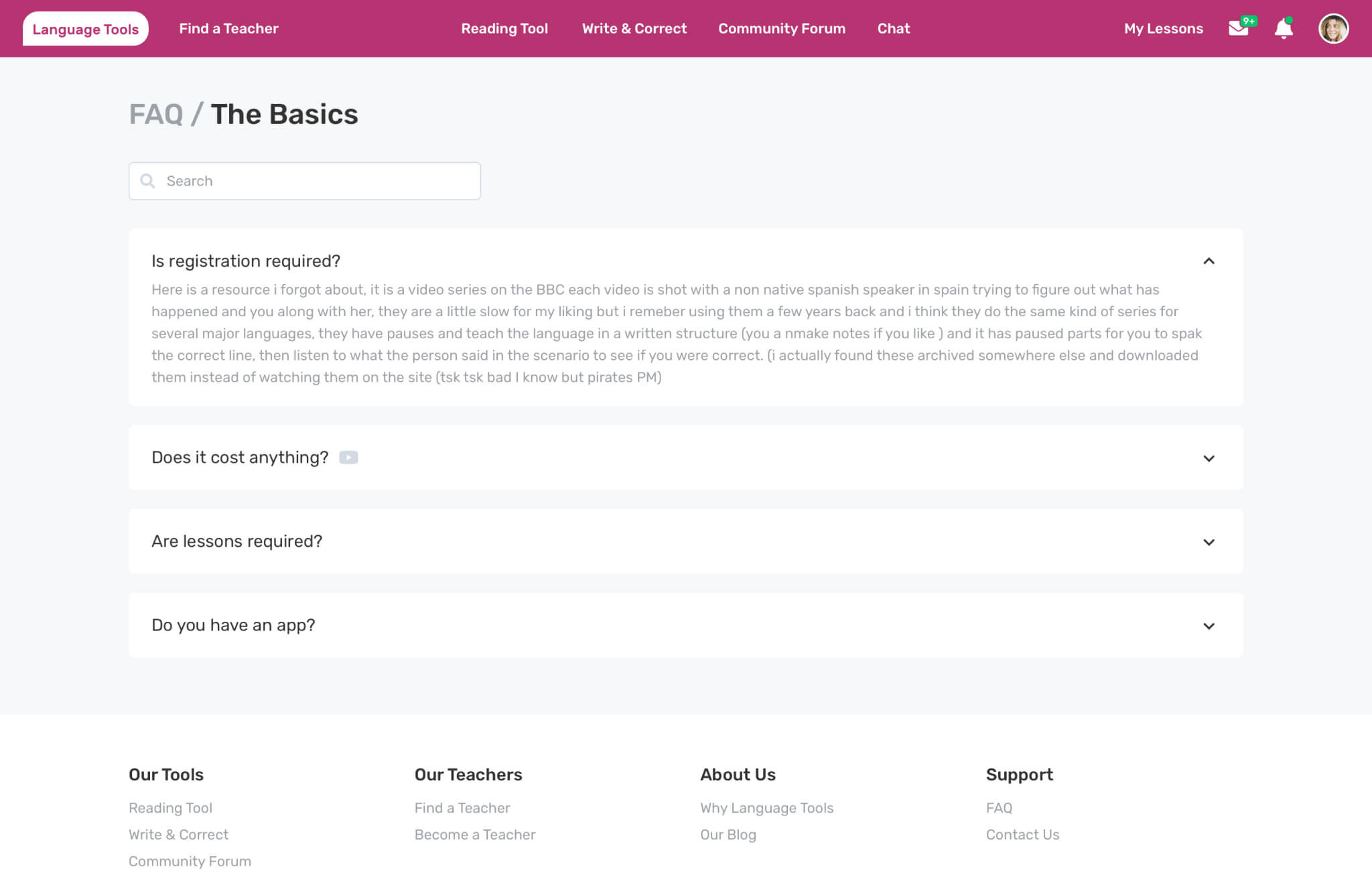A good example of the user support on early stages.