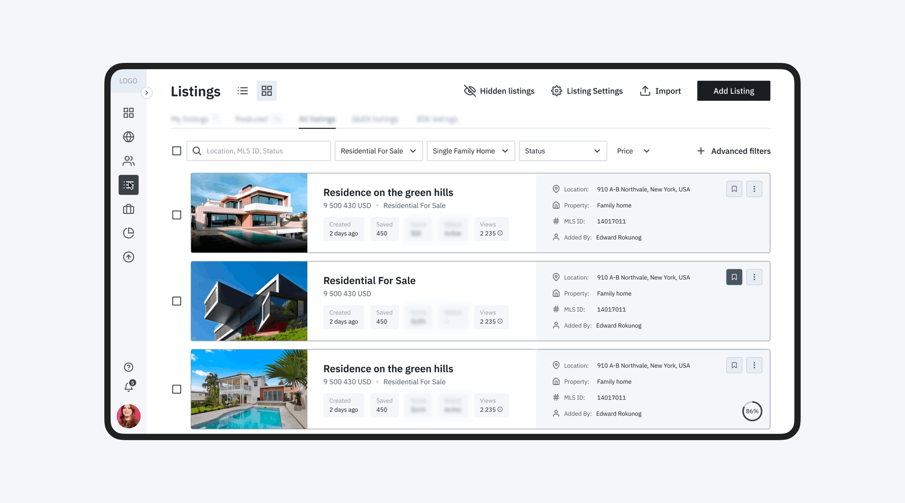 Real Estate Wizard Wireframes Cieden