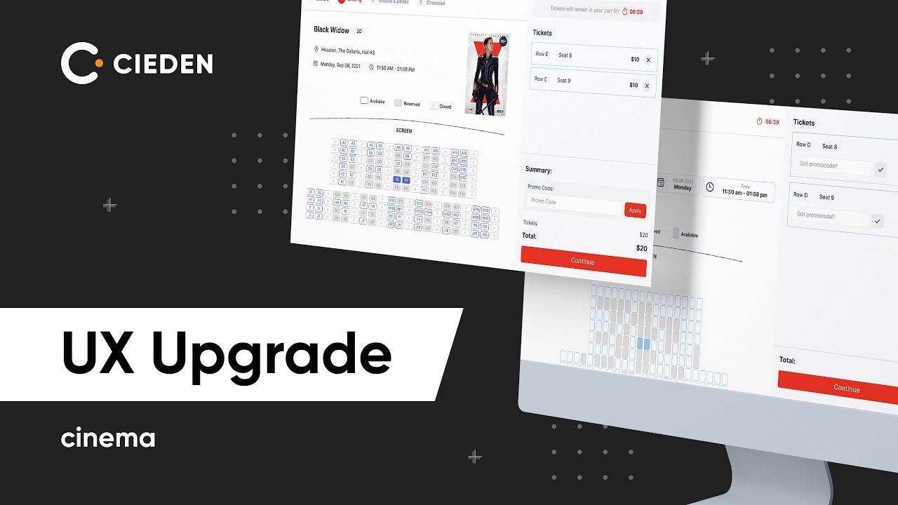 Fixing Bad UX | Cinema Tickets Purchase Service, UX Upgrade Cieden