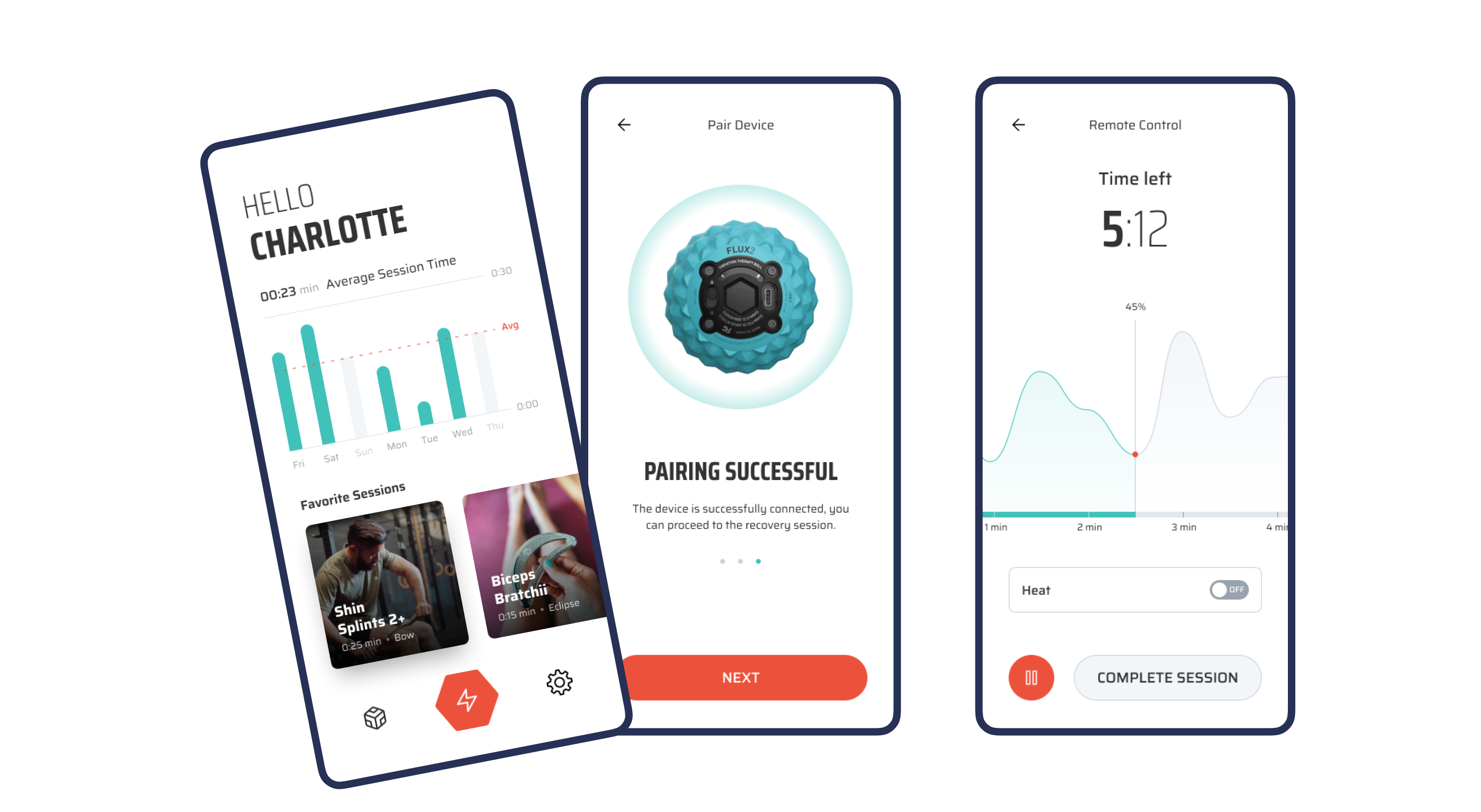 Sidekick: fast-track design for massage app