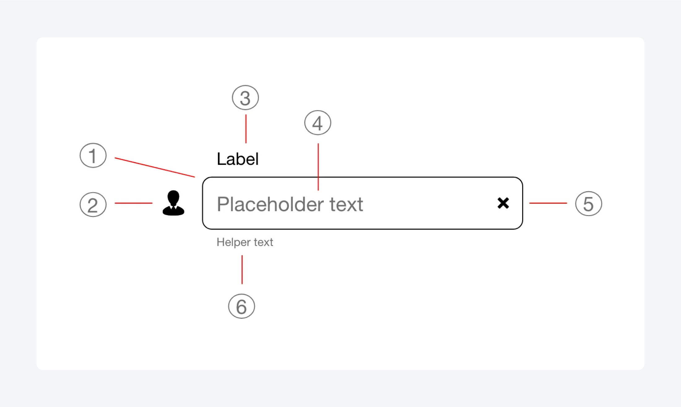 Input field anatomy.