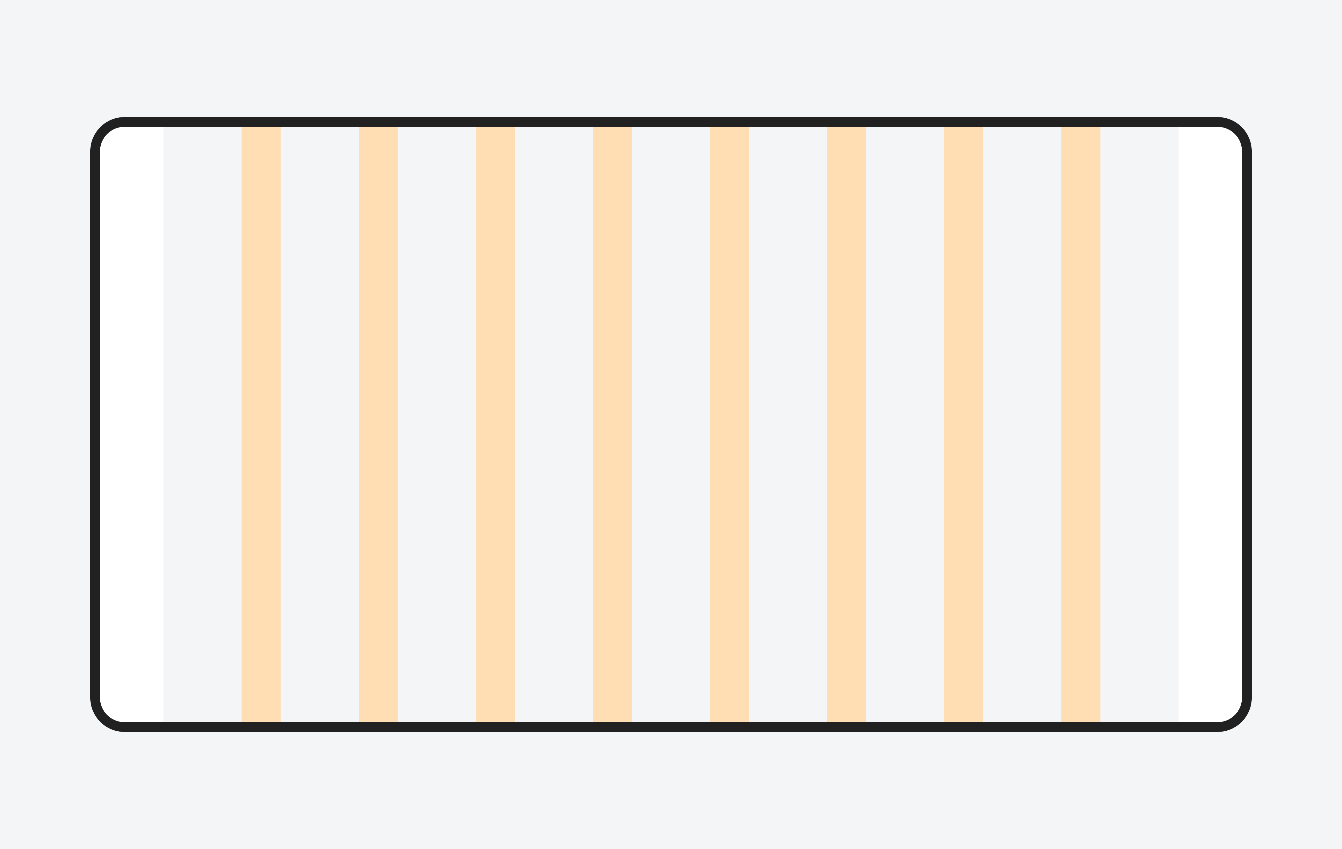 The visualization of gutters.