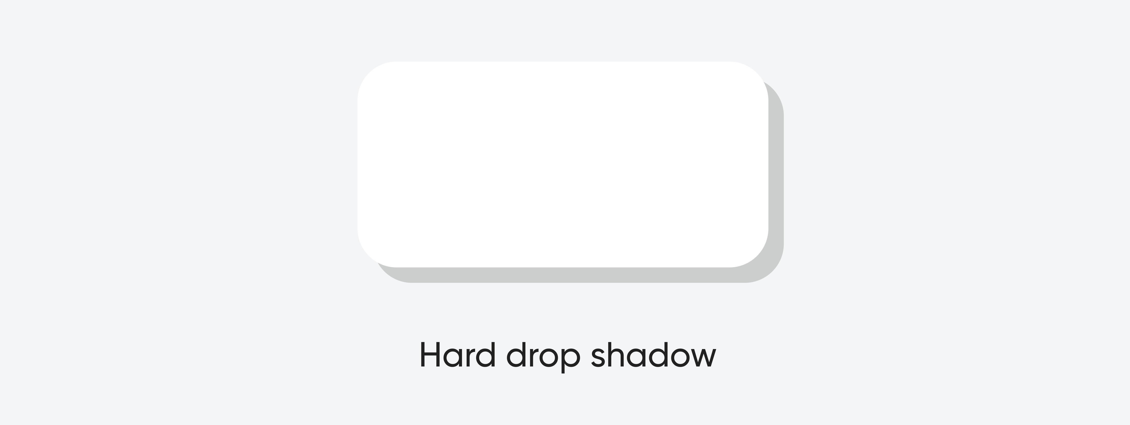 A visualization of the hard shadow.