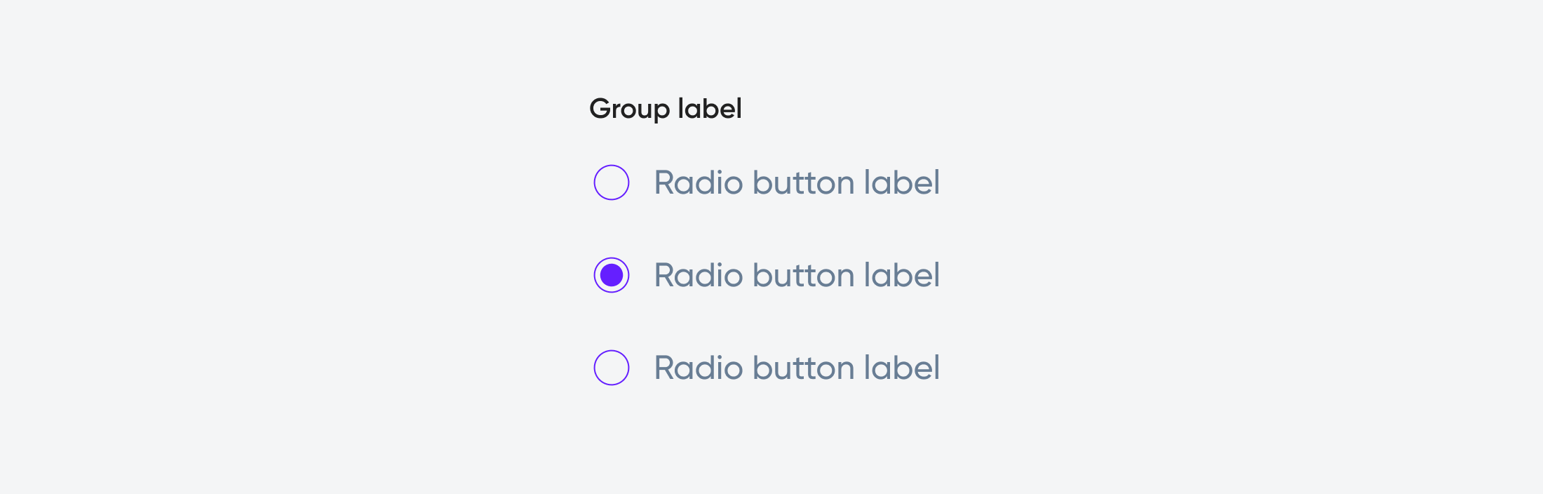 Radio button.