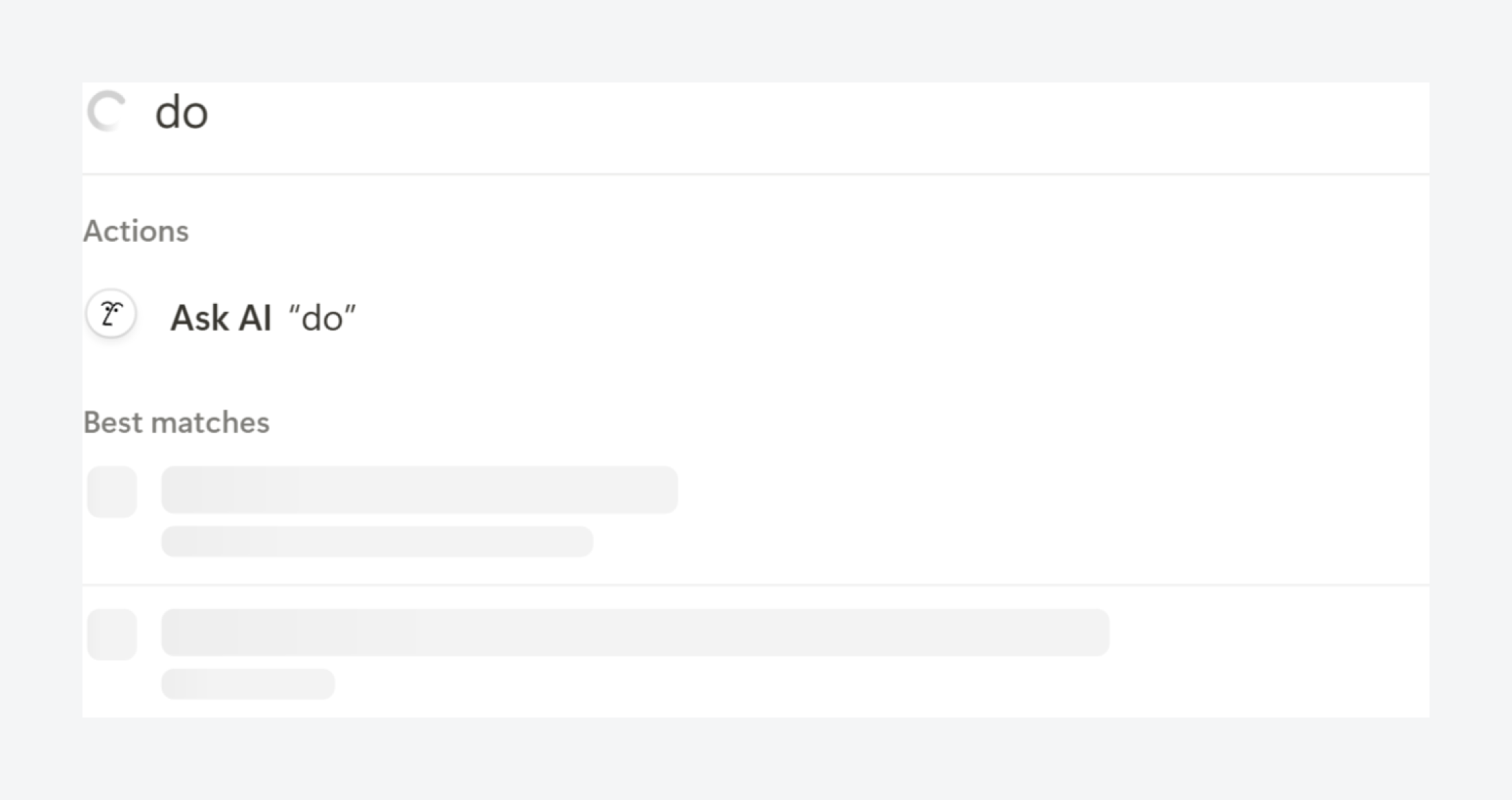 Notion’s loading search.