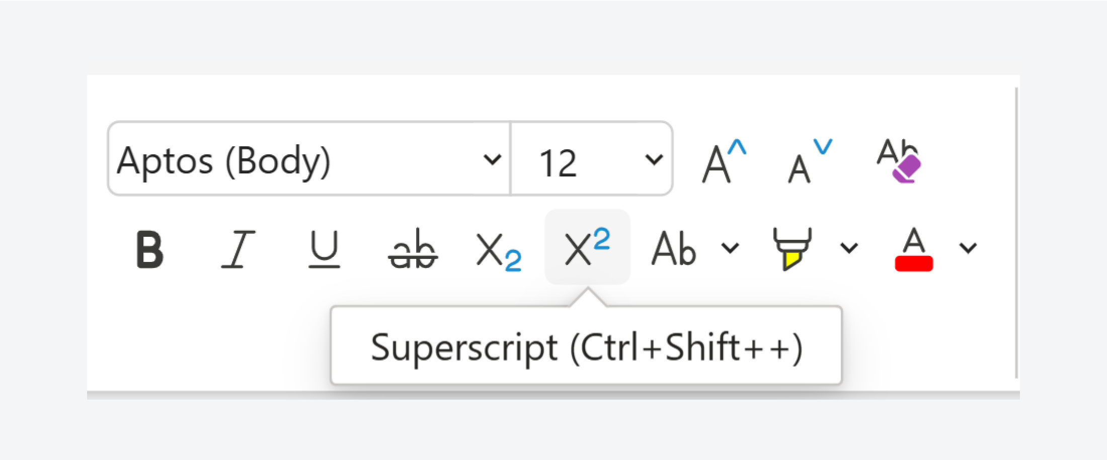 Microsoft Word Web includes an arrow to attach a tooltip to a specific element.